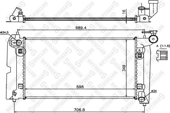 Stellox 10-25362-SX - Hladnjak, hladjenje motora www.molydon.hr