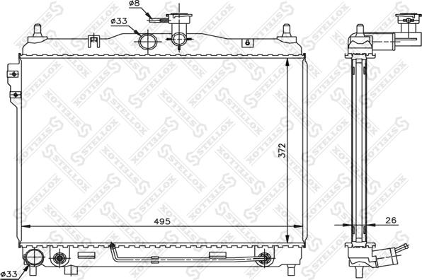 Stellox 10-25303-SX - Hladnjak, hladjenje motora www.molydon.hr