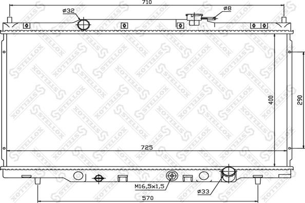 Stellox 10-25389-SX - Hladnjak, hladjenje motora www.molydon.hr