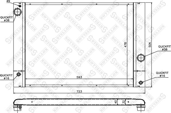 Stellox 10-25337-SX - Hladnjak, hladjenje motora www.molydon.hr