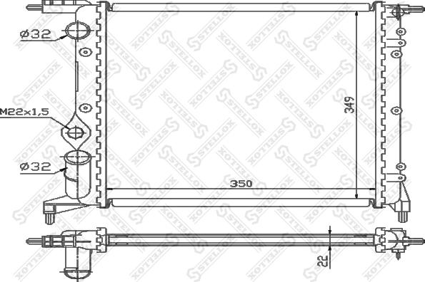 Stellox 10-25371-SX - Hladnjak, hladjenje motora www.molydon.hr