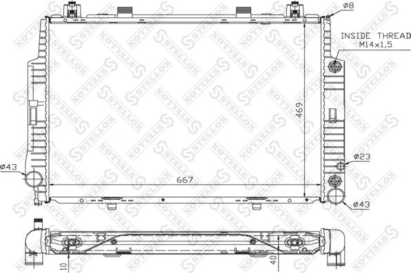 Stellox 10-25373-SX - Hladnjak, hladjenje motora www.molydon.hr