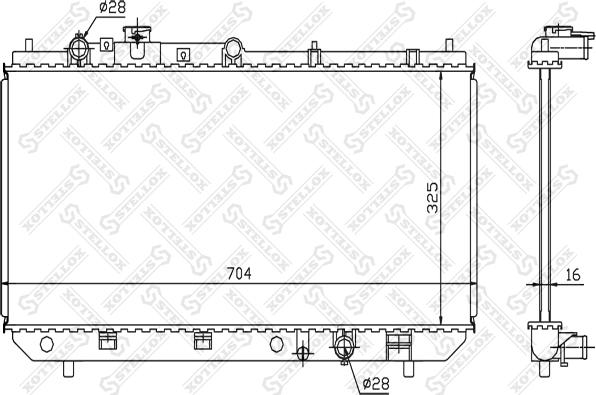 Stellox 10-25377-SX - Hladnjak, hladjenje motora www.molydon.hr