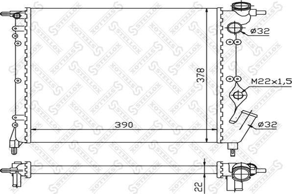 Stellox 10-25293-SX - Hladnjak, hladjenje motora www.molydon.hr