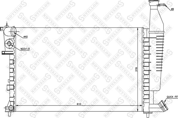 Stellox 10-25297-SX - Hladnjak, hladjenje motora www.molydon.hr