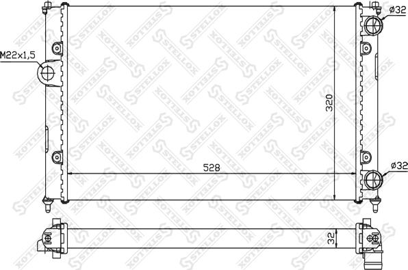 Stellox 10-25244-SX - Hladnjak, hladjenje motora www.molydon.hr