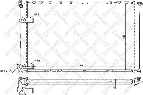 Stellox 10-25240-SX - Hladnjak, hladjenje motora www.molydon.hr