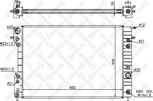 Stellox 10-25247-SX - Hladnjak, hladjenje motora www.molydon.hr