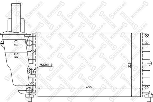 Stellox 10-25255-SX - Hladnjak, hladjenje motora www.molydon.hr