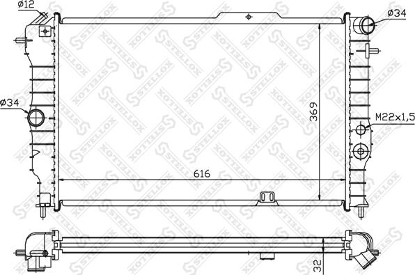 Stellox 10-25251-SX - Hladnjak, hladjenje motora www.molydon.hr