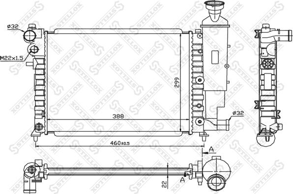 Stellox 10-25269-SX - Hladnjak, hladjenje motora www.molydon.hr