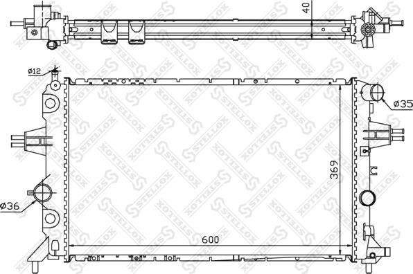 Stellox 10-25265-SX - Hladnjak, hladjenje motora www.molydon.hr