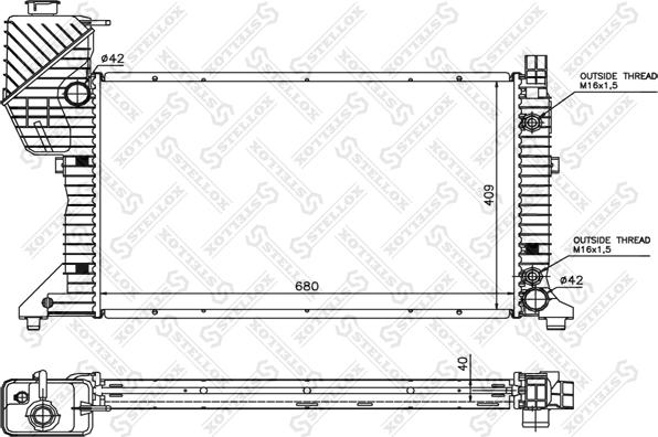 Stellox 10-25260-SX - Hladnjak, hladjenje motora www.molydon.hr