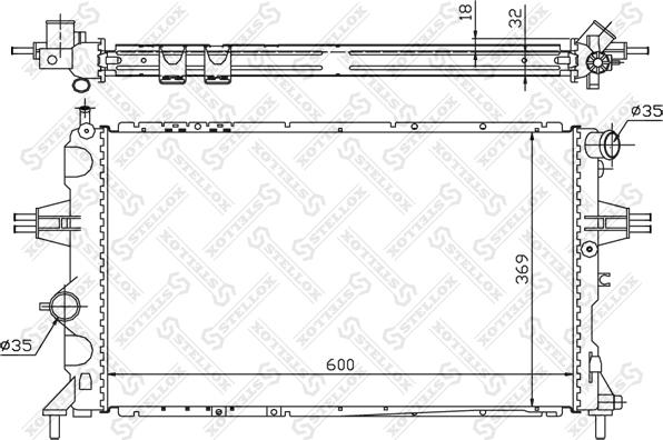 Stellox 10-25268-SX - Hladnjak, hladjenje motora www.molydon.hr