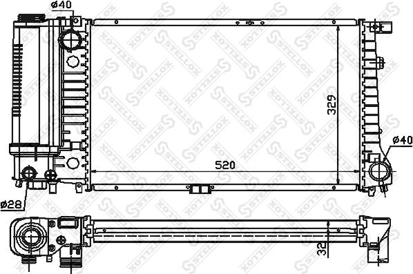 Stellox 10-25207-SX - Hladnjak, hladjenje motora www.molydon.hr