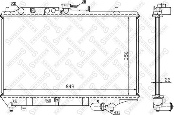 Stellox 10-25218-SX - Hladnjak, hladjenje motora www.molydon.hr