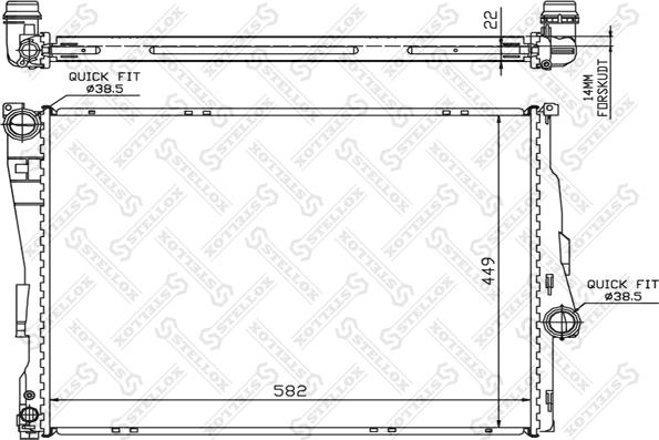 Stellox 10-25287-SX - Hladnjak, hladjenje motora www.molydon.hr