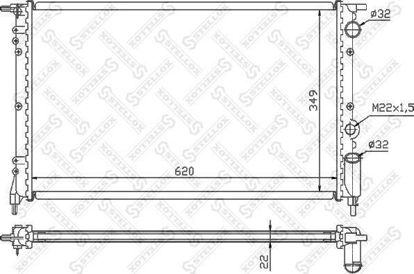 Stellox 10-25235-SX - Hladnjak, hladjenje motora www.molydon.hr