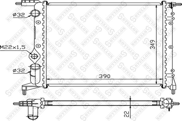 Stellox 10-25236-SX - Hladnjak, hladjenje motora www.molydon.hr