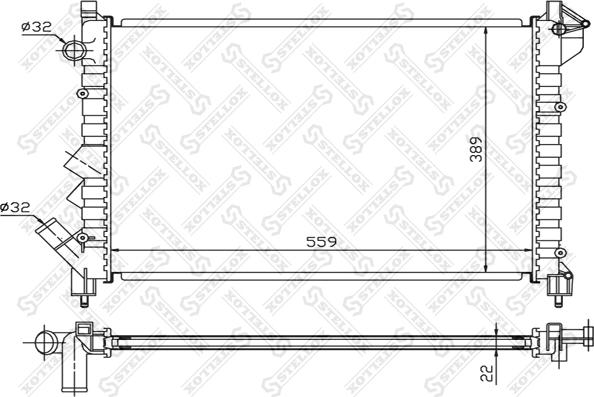 Stellox 10-25230-SX - Hladnjak, hladjenje motora www.molydon.hr