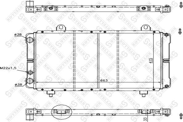 Stellox 10-25228-SX - Hladnjak, hladjenje motora www.molydon.hr