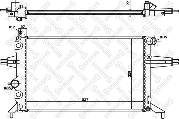 Stellox 10-25271-SX - Hladnjak, hladjenje motora www.molydon.hr