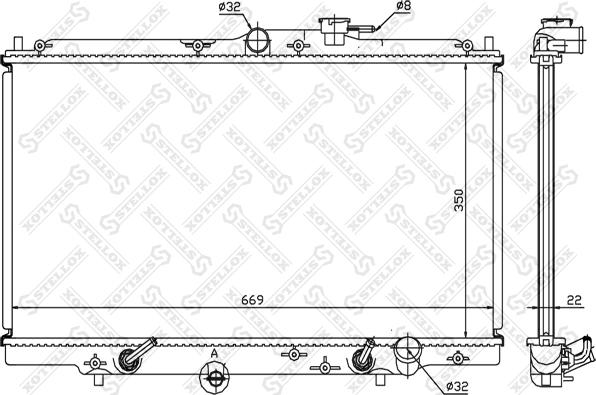 Stellox 10-25277-SX - Hladnjak, hladjenje motora www.molydon.hr