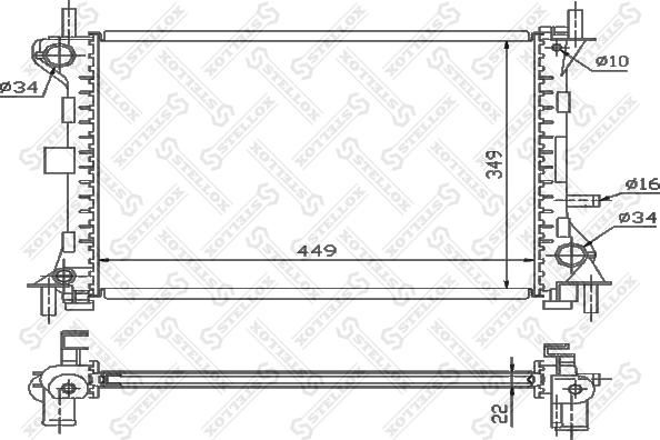 Stellox 10-25794-SX - Hladnjak, hladjenje motora www.molydon.hr