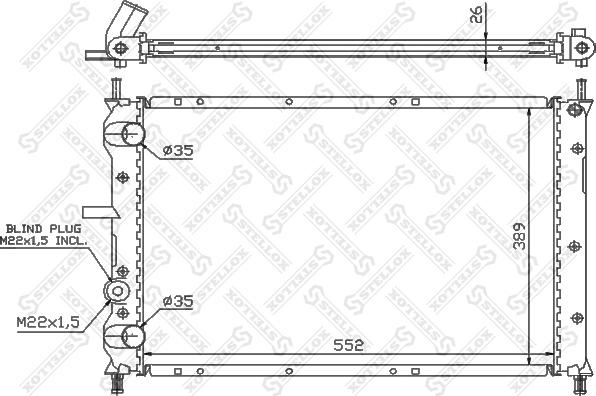 Stellox 10-25756-SX - Hladnjak, hladjenje motora www.molydon.hr