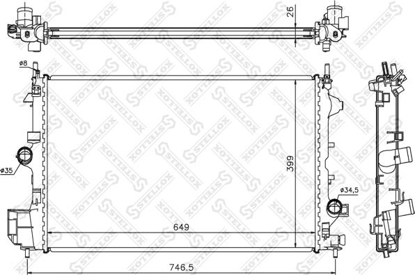 Stellox 10-25769-SX - Hladnjak, hladjenje motora www.molydon.hr