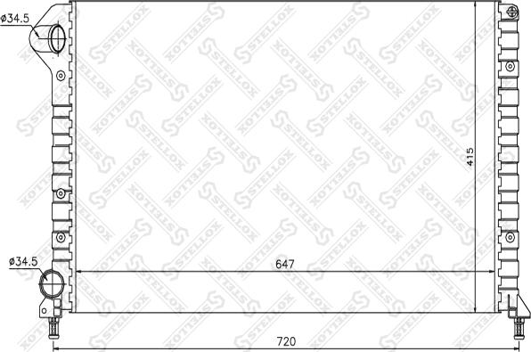 Stellox 10-25713-SX - Hladnjak, hladjenje motora www.molydon.hr