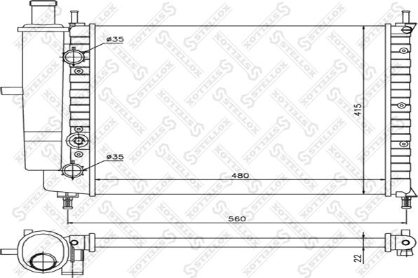 Stellox 10-25717-SX - Hladnjak, hladjenje motora www.molydon.hr