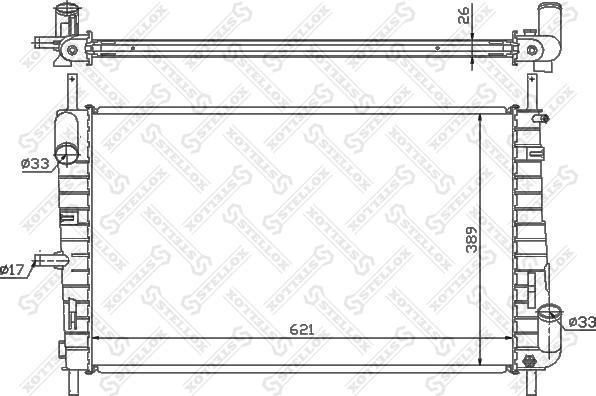 Stellox 10-25780-SX - Hladnjak, hladjenje motora www.molydon.hr