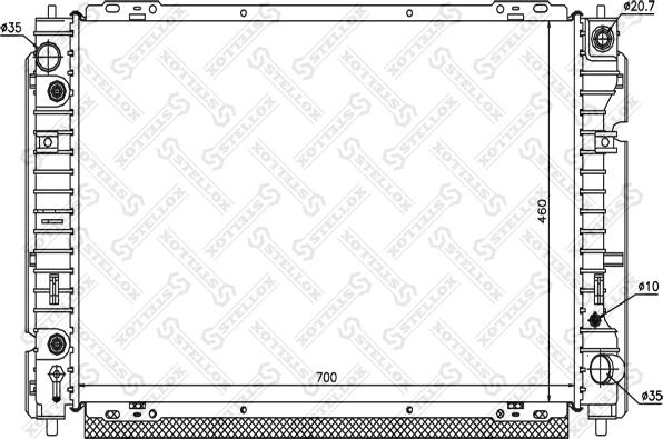 Stellox 10-25775-SX - Hladnjak, hladjenje motora www.molydon.hr