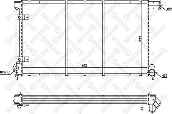 Stellox 10-26412-SX - Hladnjak, hladjenje motora www.molydon.hr