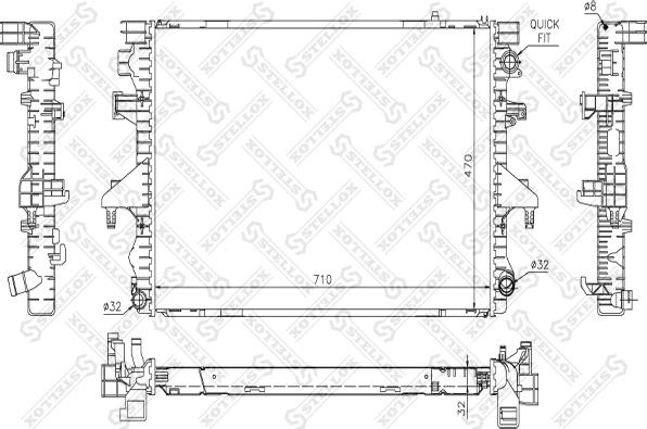 Stellox 10-26430-SX - Hladnjak, hladjenje motora www.molydon.hr