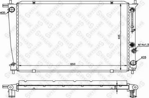 Stellox 10-26540-SX - Hladnjak, hladjenje motora www.molydon.hr