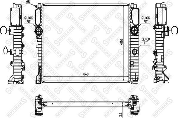 Stellox 10-26550-SX - Hladnjak, hladjenje motora www.molydon.hr