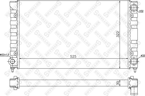 Stellox 10-26574-SX - Hladnjak, hladjenje motora www.molydon.hr