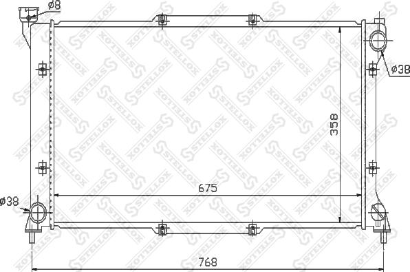 Stellox 10-26638-SX - Hladnjak, hladjenje motora www.molydon.hr