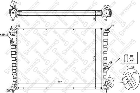 Stellox 10-26094-SX - Hladnjak, hladjenje motora www.molydon.hr