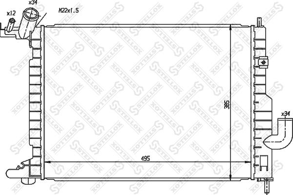 Stellox 10-26048-SX - Hladnjak, hladjenje motora www.molydon.hr