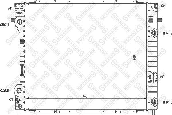 Stellox 10-26047-SX - Hladnjak, hladjenje motora www.molydon.hr