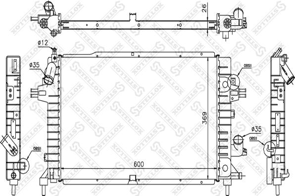 Stellox 10-26056-SX - Hladnjak, hladjenje motora www.molydon.hr