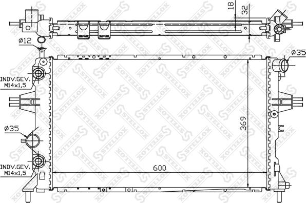 Stellox 10-26065-SX - Hladnjak, hladjenje motora www.molydon.hr