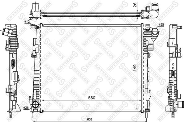 Stellox 10-26061-SX - Hladnjak, hladjenje motora www.molydon.hr