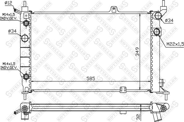 Stellox 10-26067-SX - Hladnjak, hladjenje motora www.molydon.hr