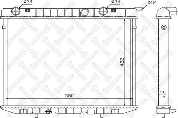 Stellox 10-26008-SX - Hladnjak, hladjenje motora www.molydon.hr