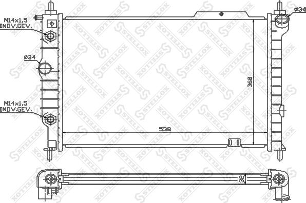 Stellox 10-26011-SX - Hladnjak, hladjenje motora www.molydon.hr