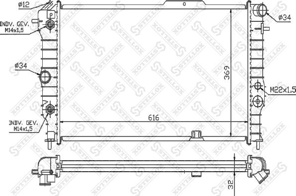 Stellox 10-26012-SX - Hladnjak, hladjenje motora www.molydon.hr